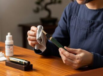 ペリカン万年筆の軸が白くなる原因は？修理と洗浄の注意点
